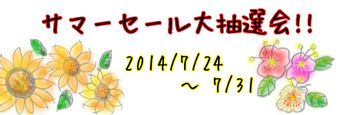 2014年夏のサマーセール♪